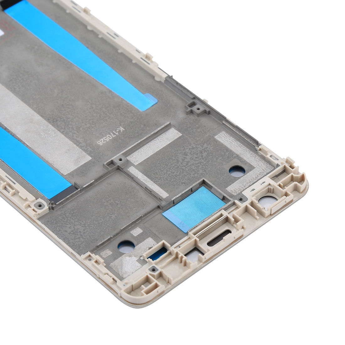 for Asus ZenFone 3 Deluxe ZS550KL Front Housing LCD Frame Bezel Plate with Adhesive(White)