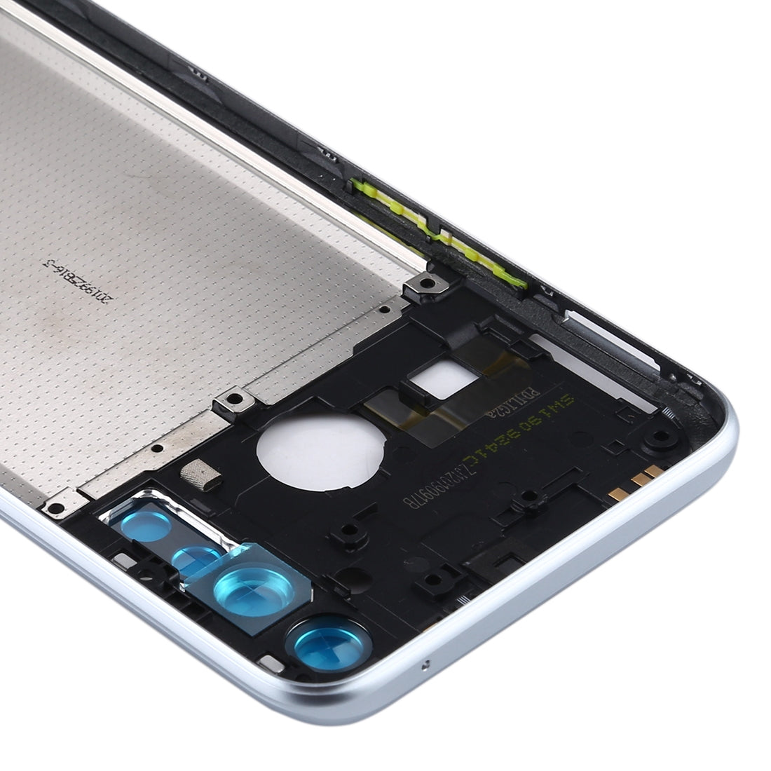 For OPPO Realme 5 Pro / Q Middle Frame Bezel Plate with Side Keys (Silver)