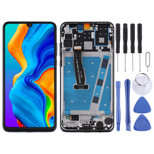 OEM LCD Screen for Huawei P30 Lite (RAM 4G / Standard Version) Digitizer Full Assembly with Frame(Black)