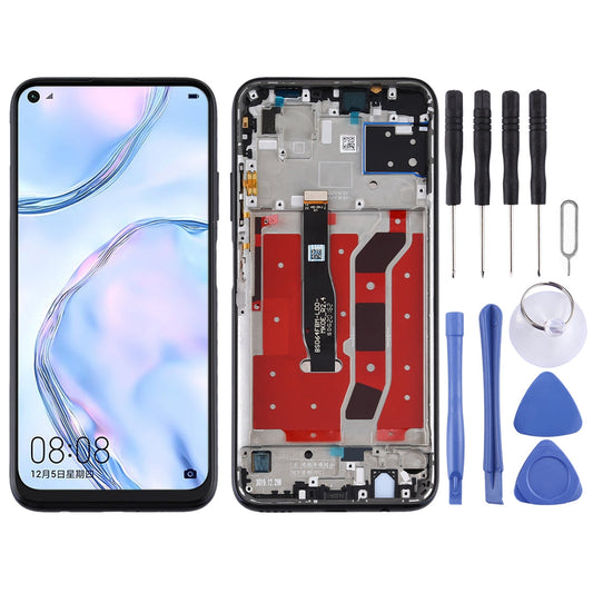 OEM LCD Screen for Huawei Nova 6 SE Digitizer Full Assembly with Frame(Black)
