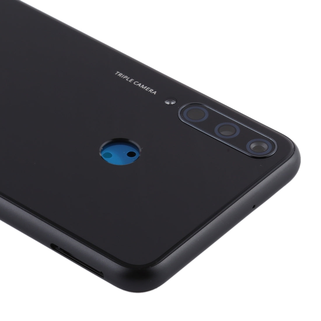Original Battery Back Cover with Camera Lens Cover for Huawei Y6p(Black)