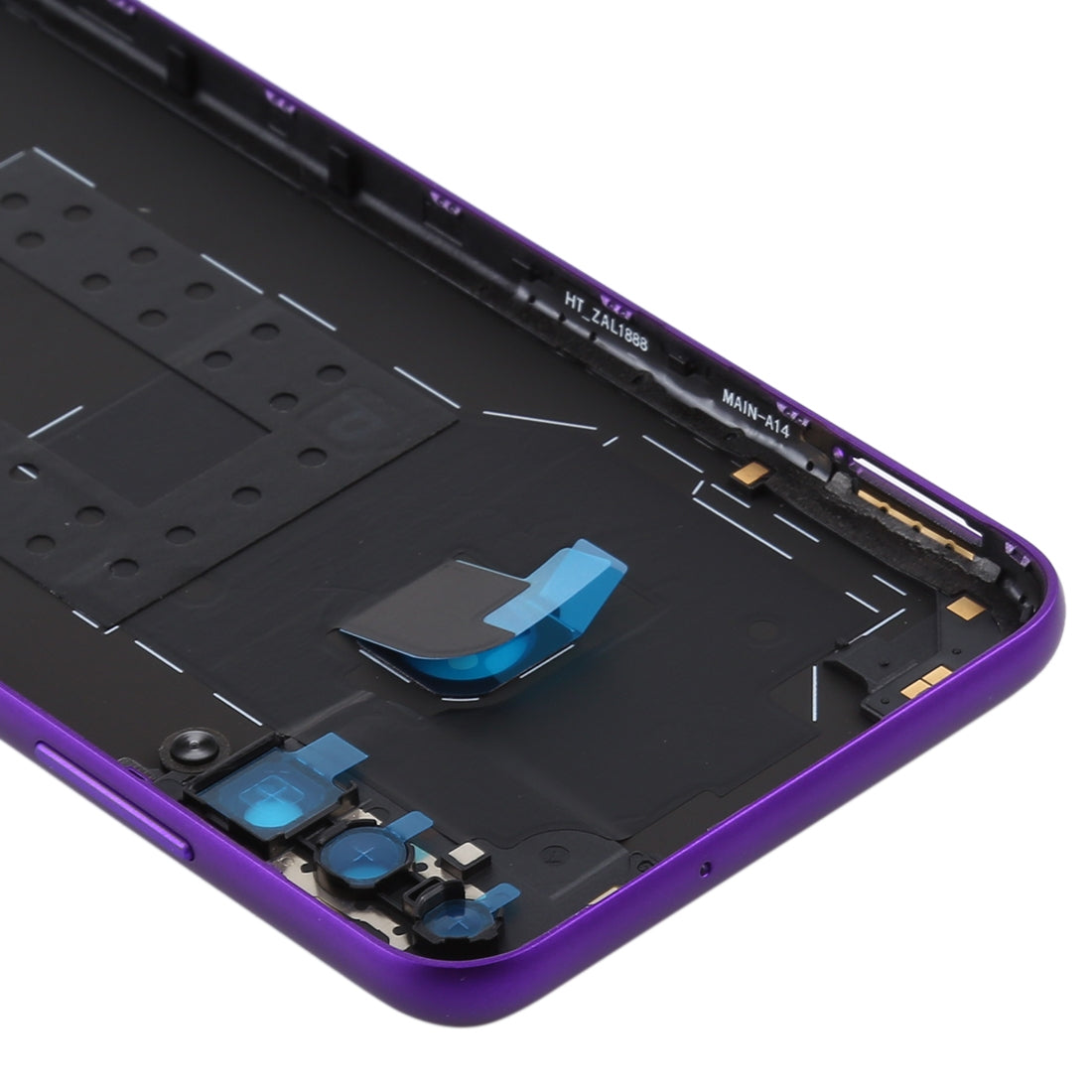 Original Battery Back Cover with Camera Lens Cover for Huawei Y6p(Purple)