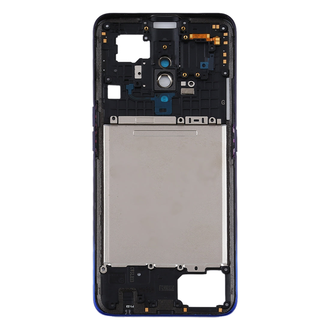 For OPPO Realme X Middle Frame Bezel Plate (Purple)