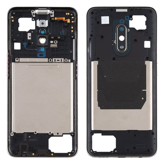 For OPPO Realme X Middle Frame Bezel Plate (Silver)
