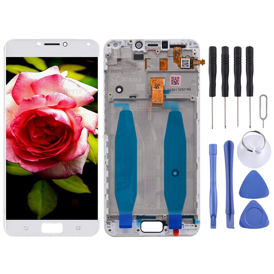 OEM LCD Screen for Asus Zenfone 4 Max ZC554KL X00ID  Digitizer Full Assembly with Frame?White)