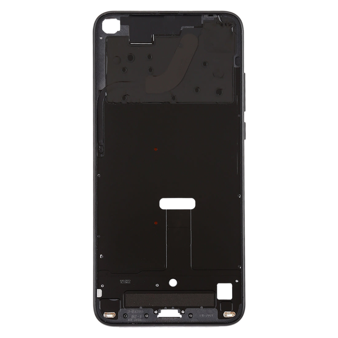 Front Housing LCD Frame Bezel Plate with Side Keys for Huawei Honor V20 (Honor View 20)(Black)