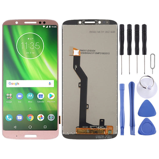 TFT LCD Screen for Motorola Moto G6 Play with Digitizer Full Assembly (Pink)