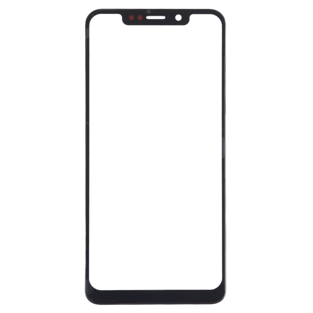 Front Screen Outer Glass Lens for Motorola One (P30 Play)(Black)