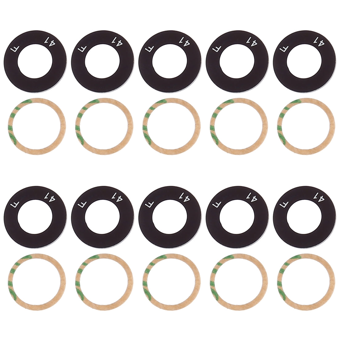 For OPPO Realme 1 10pcs Back Camera Lens & Adhesive