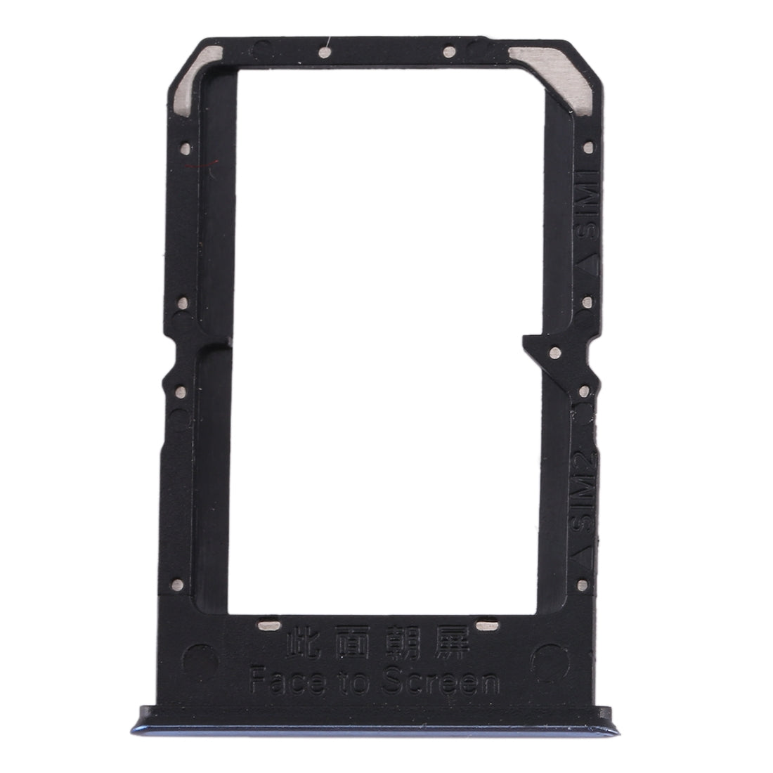 For OPPO Reno3/K7 5G/Find X2 Lite SIM Card Tray + SIM Card Tray(Blue)