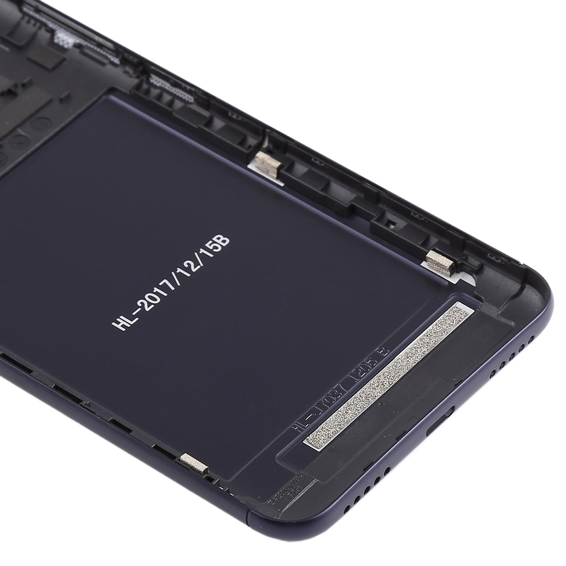 Back Cover with Camera Lens & Side Keys for Asus Zenfone Max Plus (M1) / ZB570TL(Black)