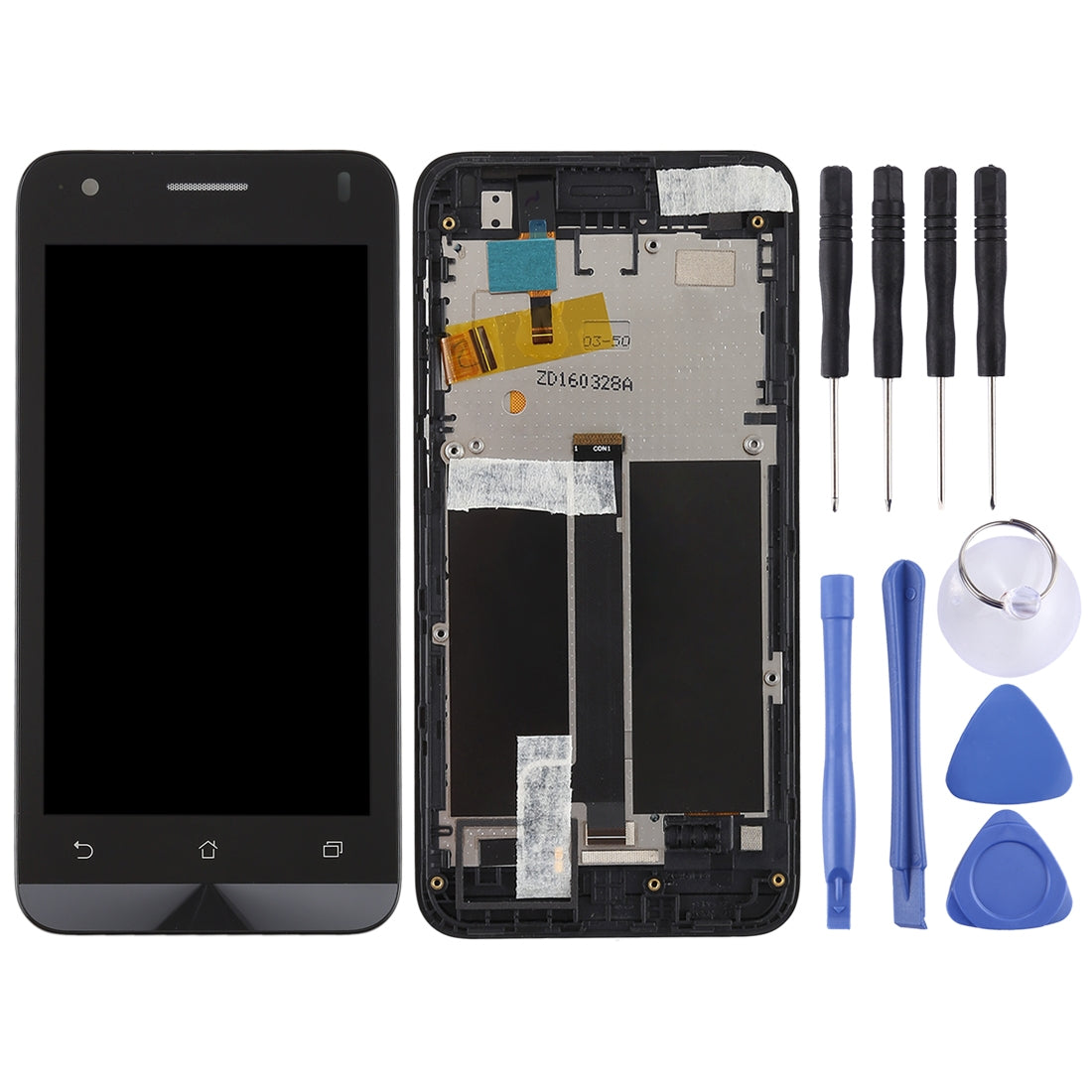 OEM LCD Screen for Asus Zenfone C ZC451CG Digitizer Full Assembly with Frame?Black)