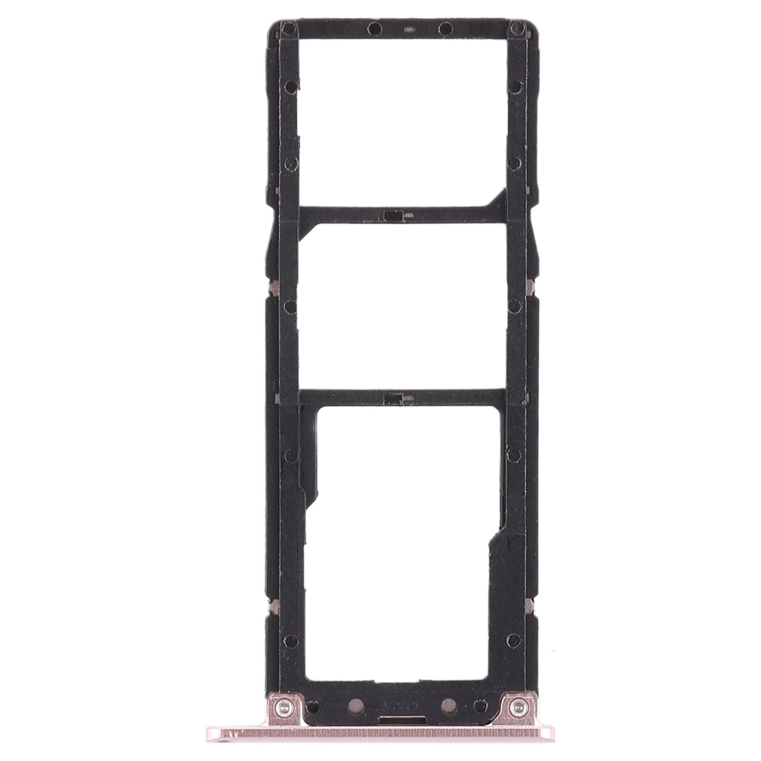 2 SIM Card Tray + Micro SD Card Tray for Asus Zenfone 4 Max ZC554KL(Rose Gold)