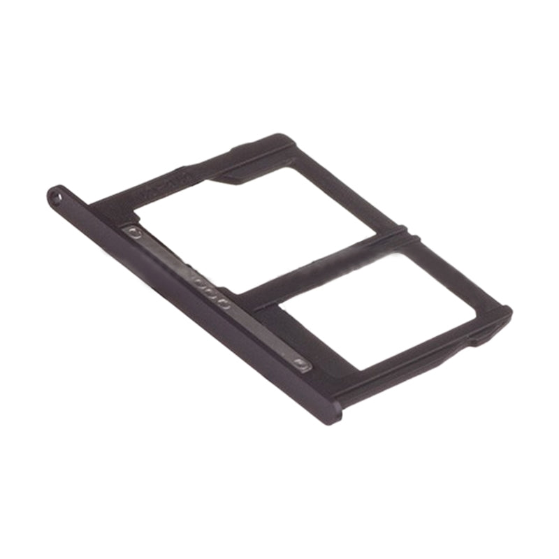 SIM Card Tray + Micro SD Card Tray for Motorola Moto G5S Plus XT1805 (Black)