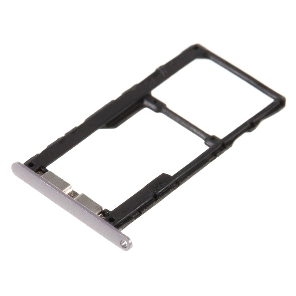 SIM Card Tray + SIM Card Tray / Micro SD Card Tray for Motorola Moto G5S(Silver)