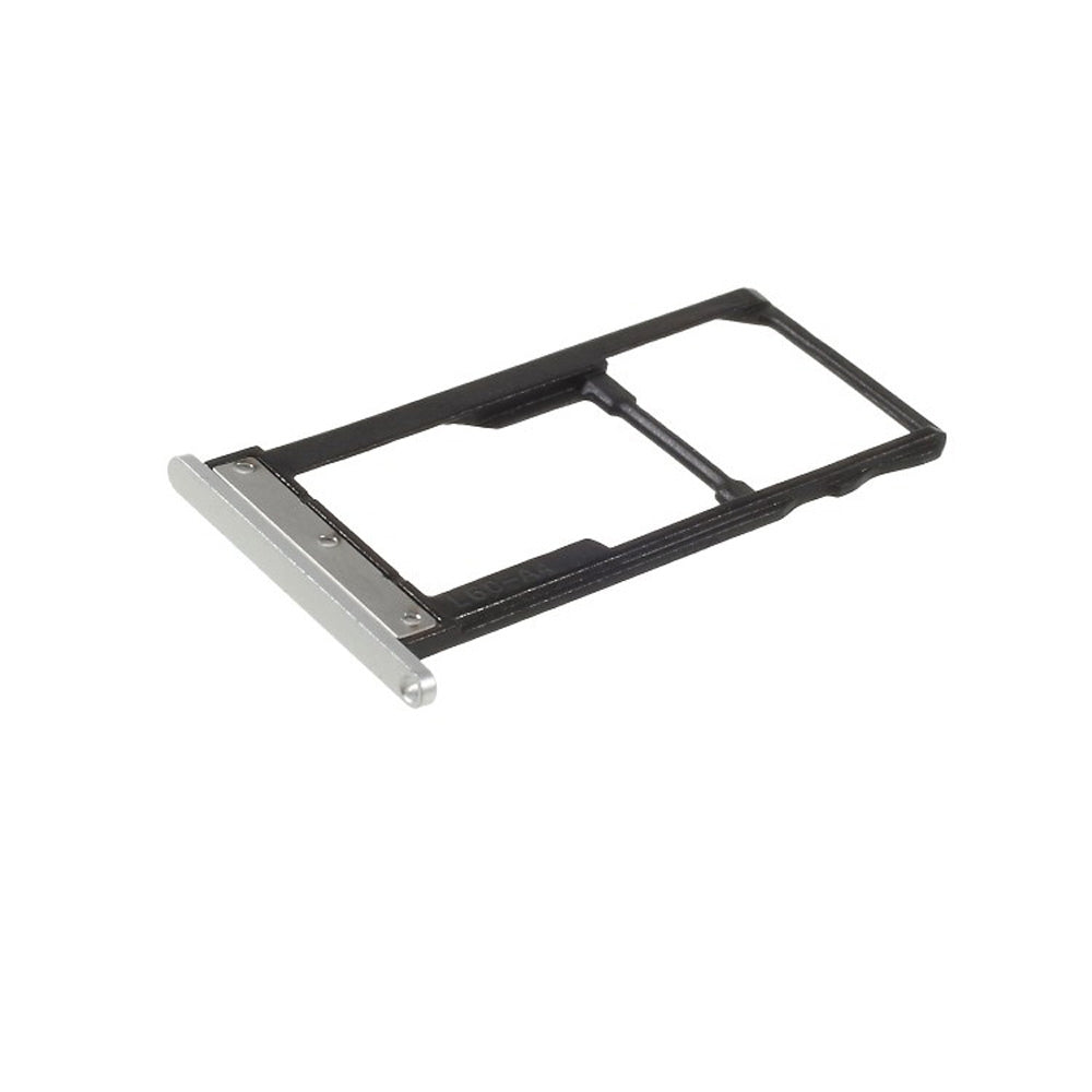 SIM Card Tray + SIM Card Tray / Micro SD Card Tray for Motorola Moto M XT1662 XT1663(Silver)