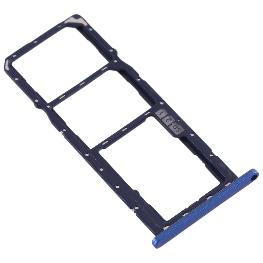 SIM Card Tray + SIM Card Tray + Micro SD Card Tray for Asus Zenfone Max M2 ZB633KL(Blue)