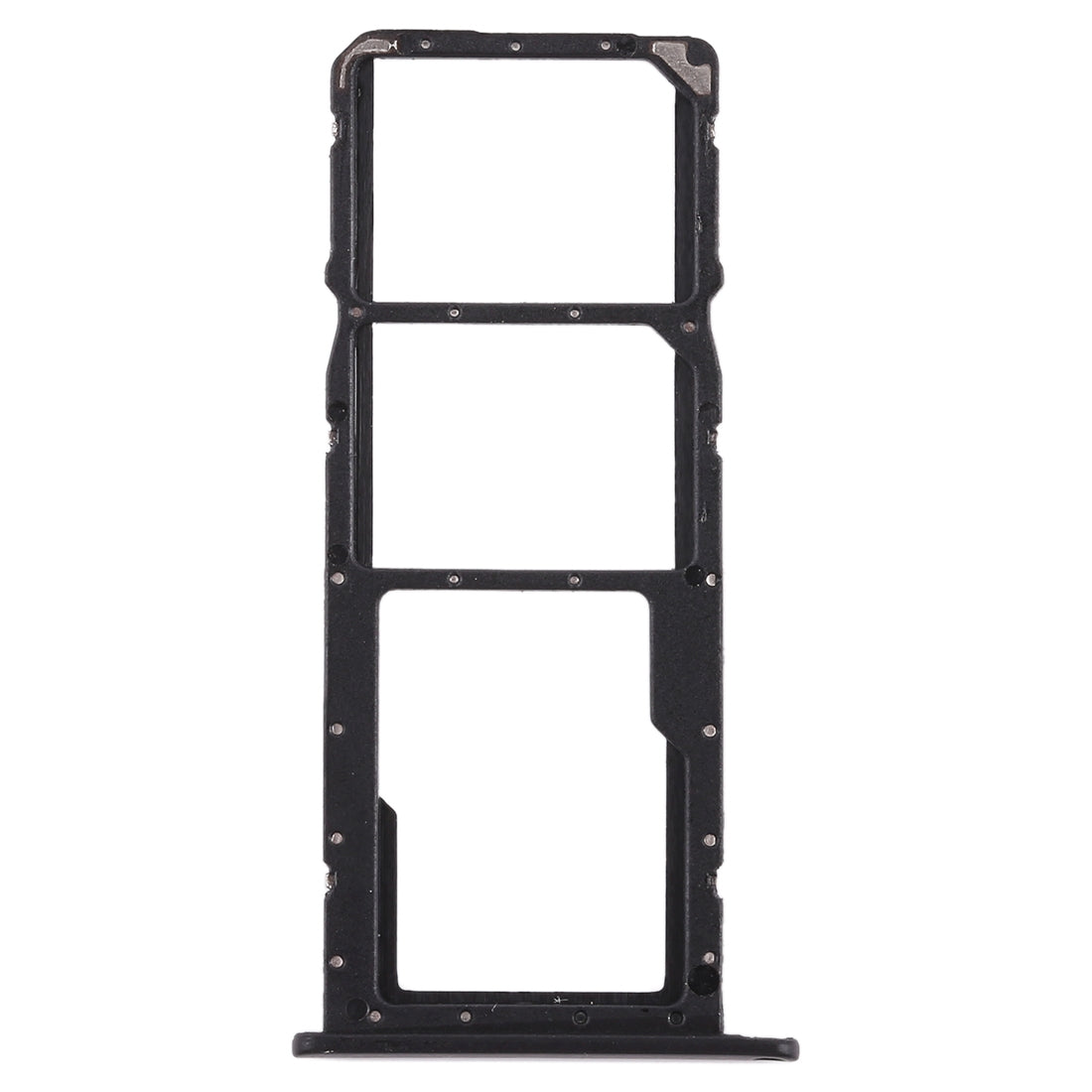 SIM Card Tray + Micro SD Card Tray for Huawei Honor 8X (Black)