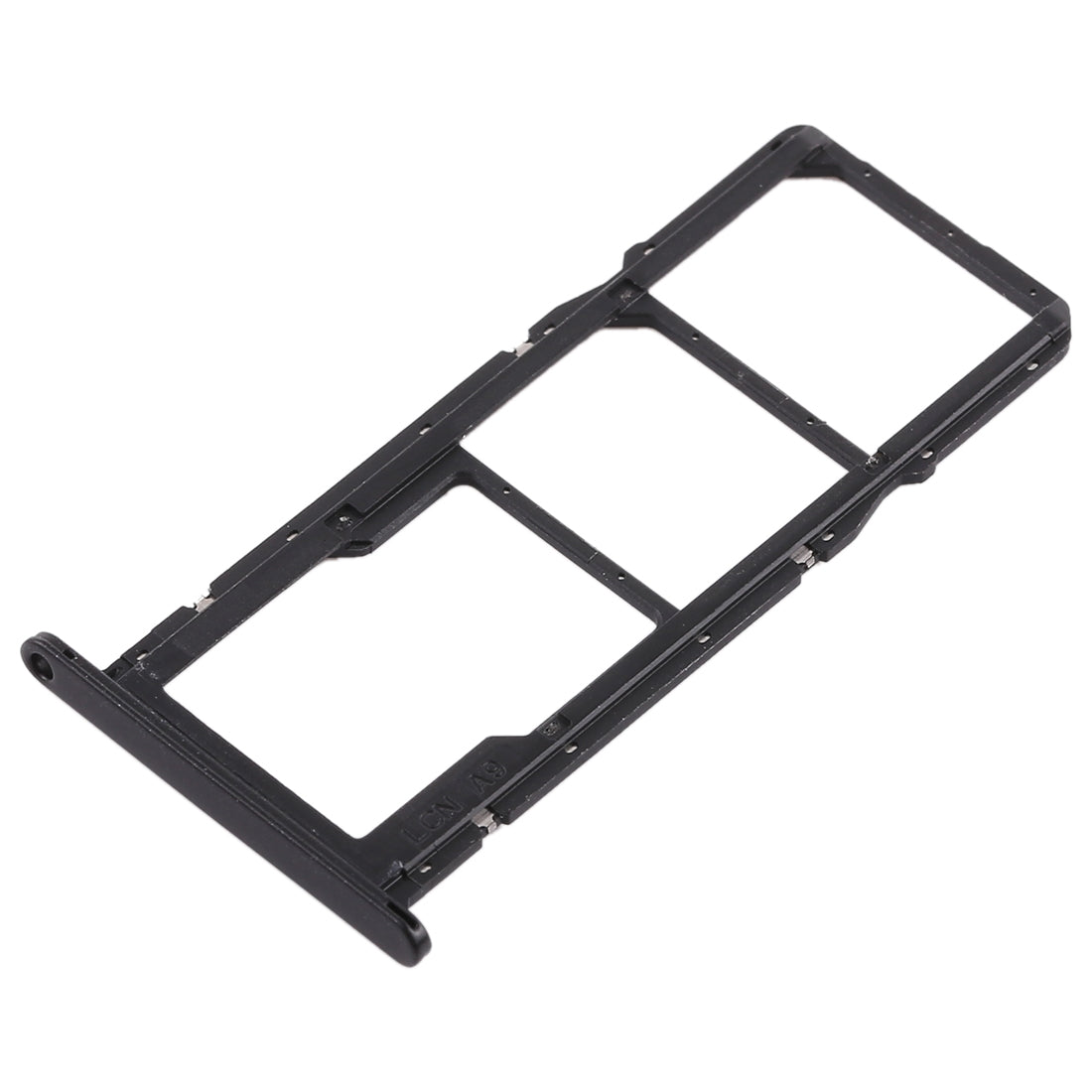 SIM Card Tray + Micro SD Card Tray for Huawei Y5 Prime (2018) / Honor Play 7 (Black)