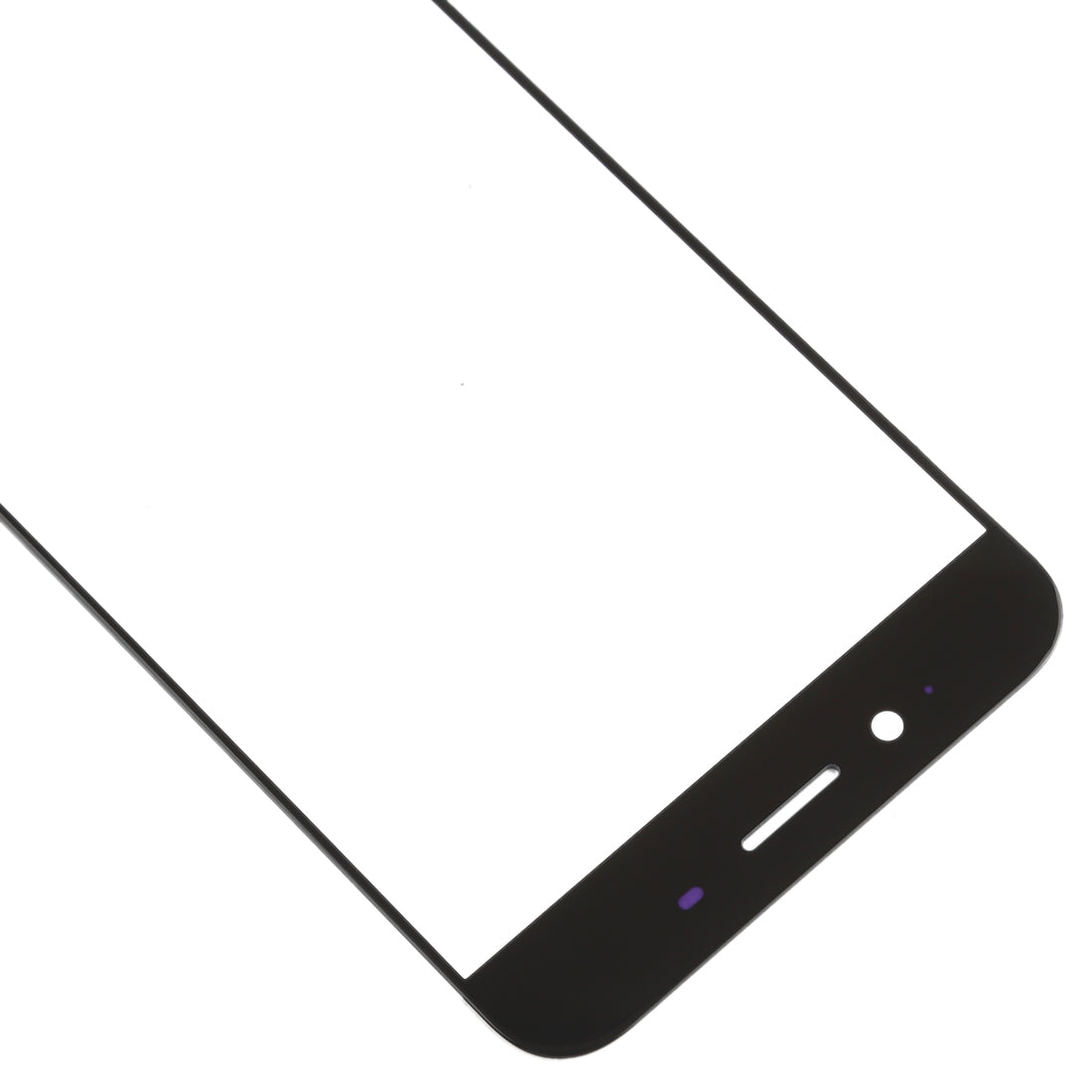 For OPPO R9s Front Screen Outer Glass Lens (Black)