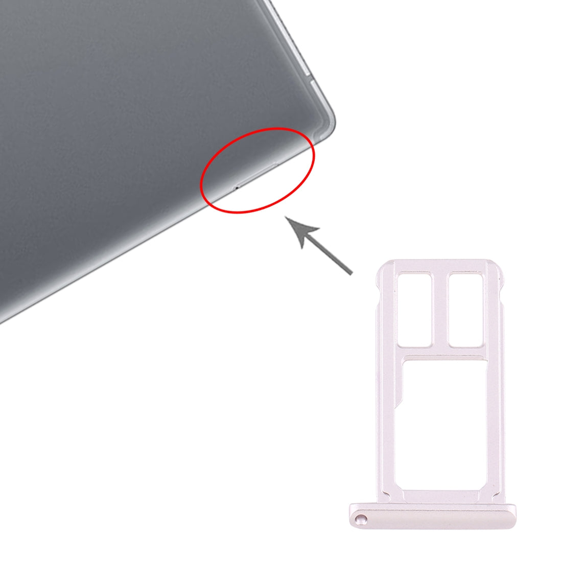 Micro SD Card Tray for Huawei MediaPad M5 8 (WIFI Version) (Gold)