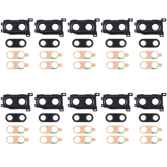 For Huawei Enjoy 9 Plus  10pcs Camera Lens Cover (Black)
