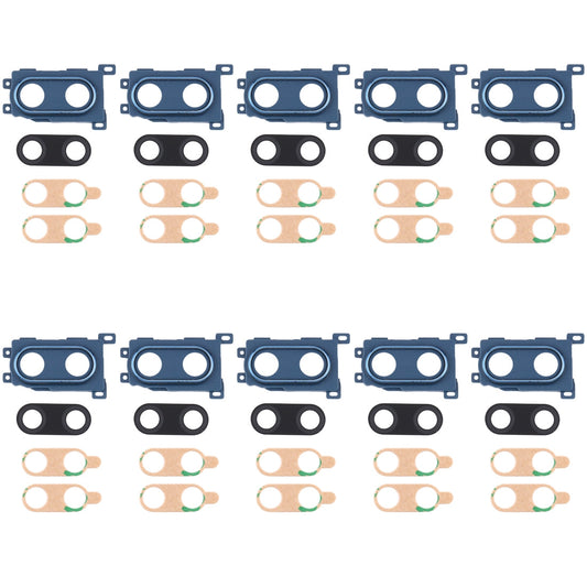 For Huawei Enjoy 9 Plus  10pcs Camera Lens Cover (Blue)