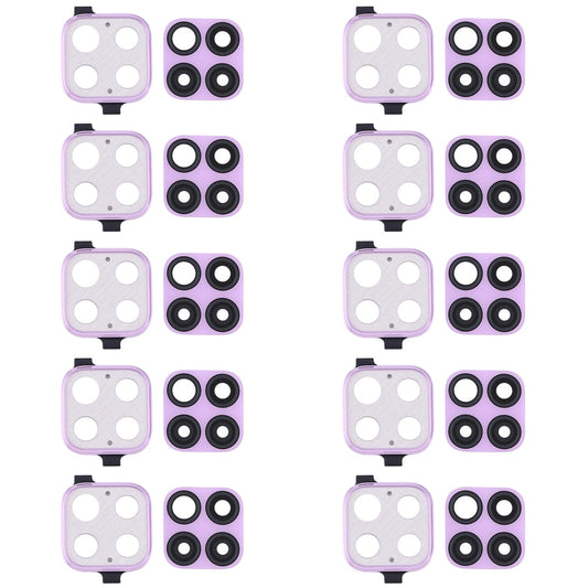 For Huawei Nova 6 SE  10pcs Camera Lens Cover (Purple)