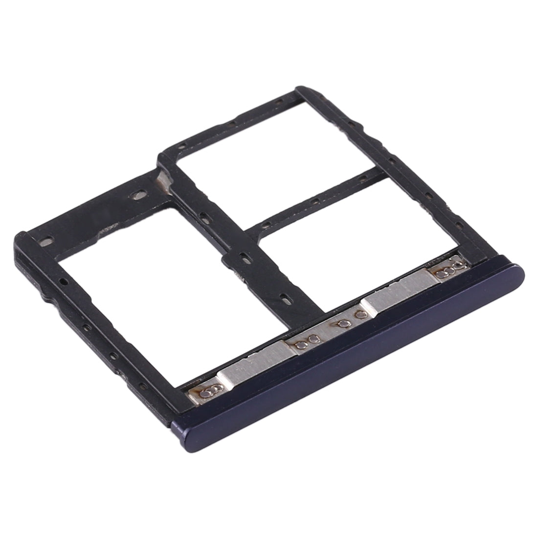 SIM Card Tray + SIM Card Tray + Micro SD Card Tray for Asus Zenfone Max Plus (M1) ZB570TL / X018D(Blue)