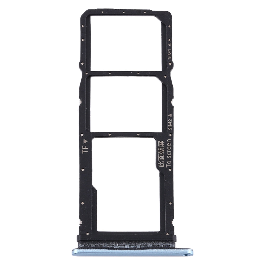 SIM Card Tray + SIM Card Tray + Micro SD Card Tray for Huawei Y7p (Baby Blue)