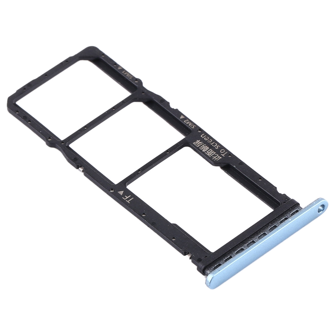 SIM Card Tray + SIM Card Tray + Micro SD Card Tray for Huawei Y7p (Baby Blue)