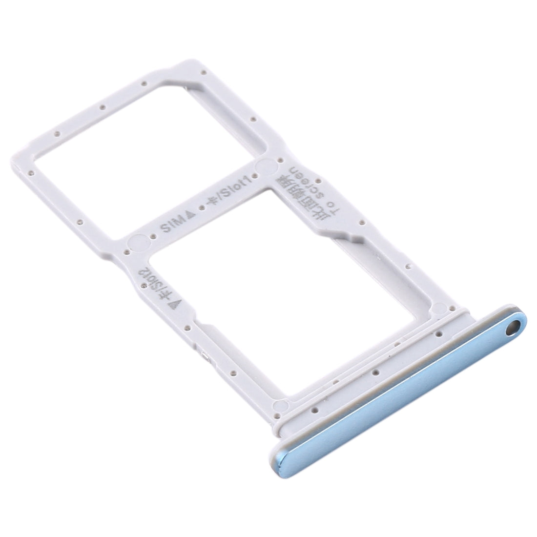 SIM Card Tray + SIM Card Tray / Micro SD Card Tray for Huawei Y9s(Baby Blue)