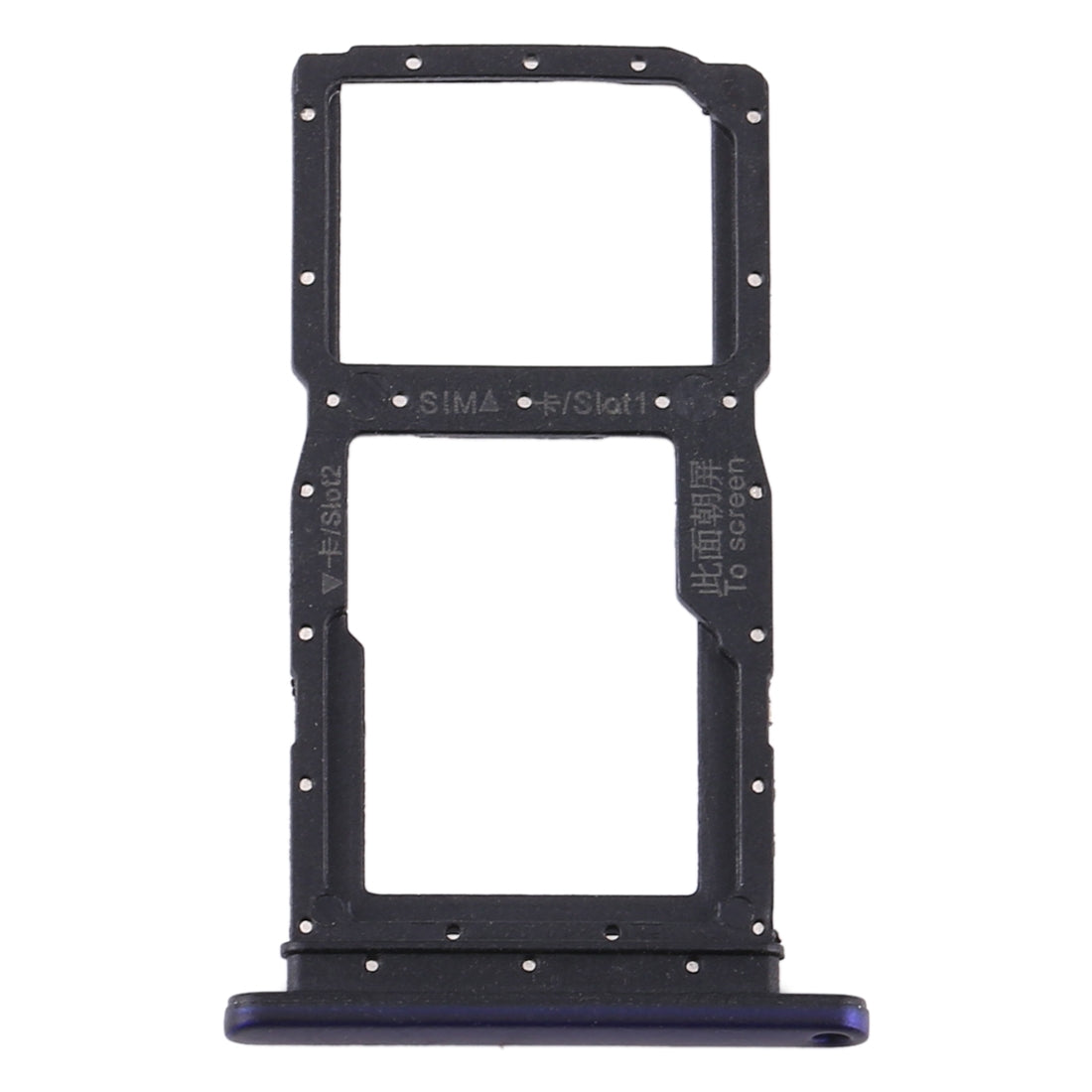 SIM Card Tray + SIM Card Tray / Micro SD Card Tray for Huawei Y9s 2020 (Purple)