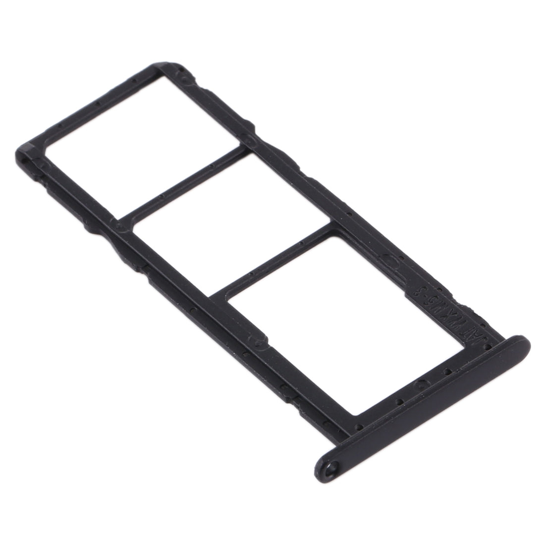 SIM Card Tray + SIM Card Tray + Micro SD Card Tray for Huawei Honor 8A Pro (Black)