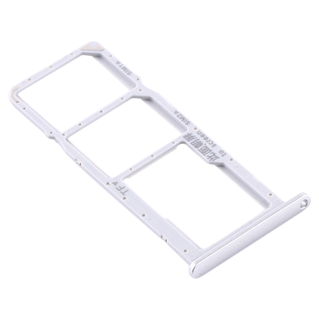 SIM Card Tray + SIM Card Tray + Micro SD Card Tray for Huawei Y6s (2020) (Silver)
