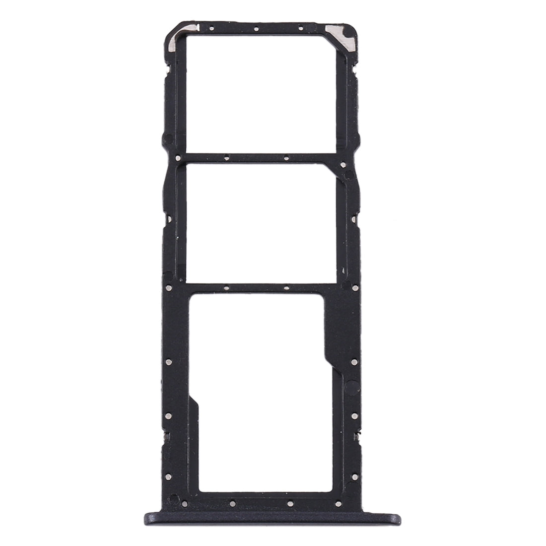 SIM Card Tray + SIM Card Tray + Micro SD Card Tray for Huawei Y6 Pro (2019) (Black)
