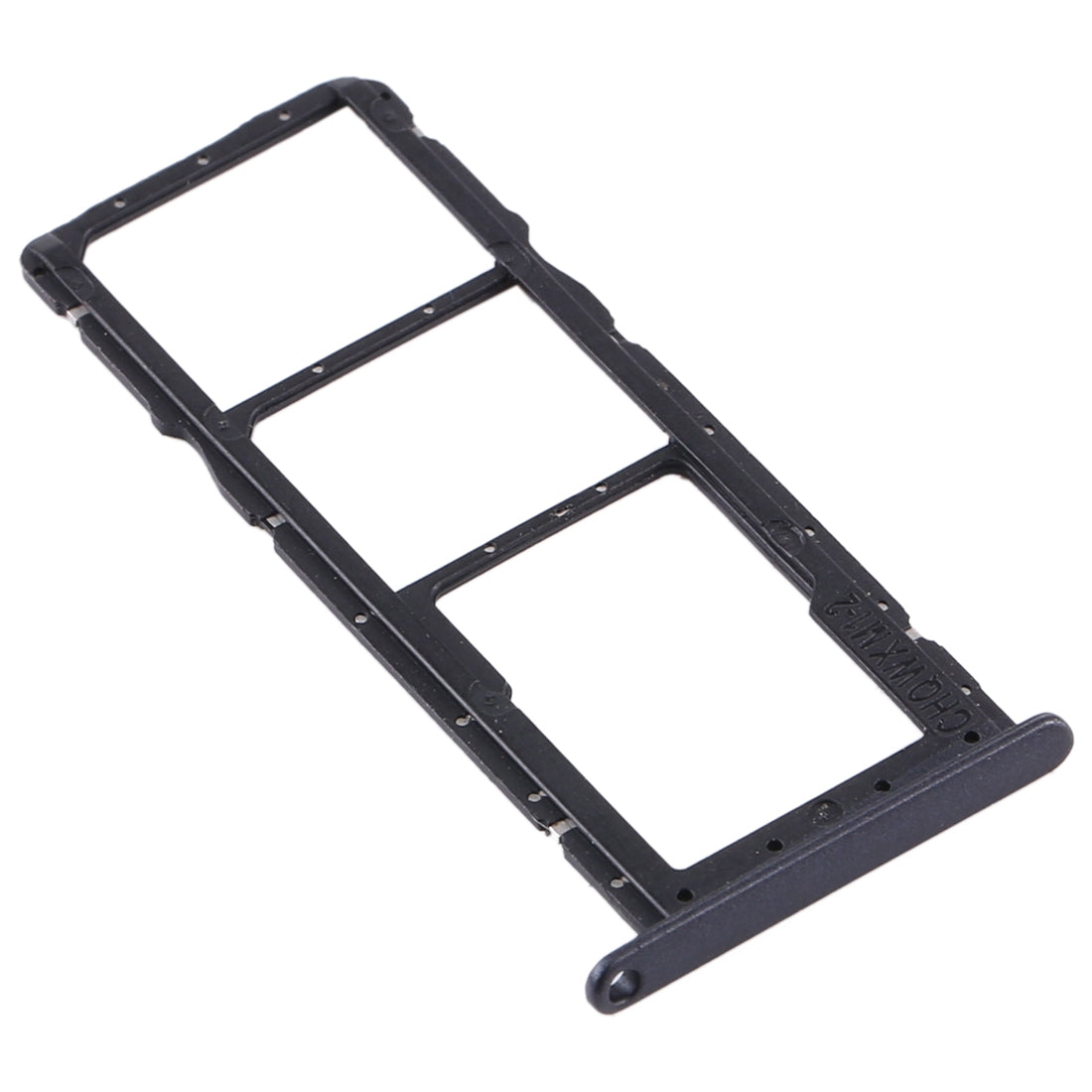 SIM Card Tray + SIM Card Tray + Micro SD Card Tray for Huawei Y6 Pro (2019) (Black)