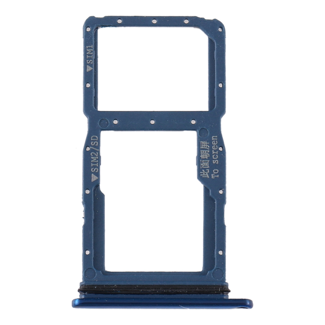 SIM Card Tray + SIM Card Tray / Micro SD Card Tray for Huawei P20 Lite (2019) (Blue)