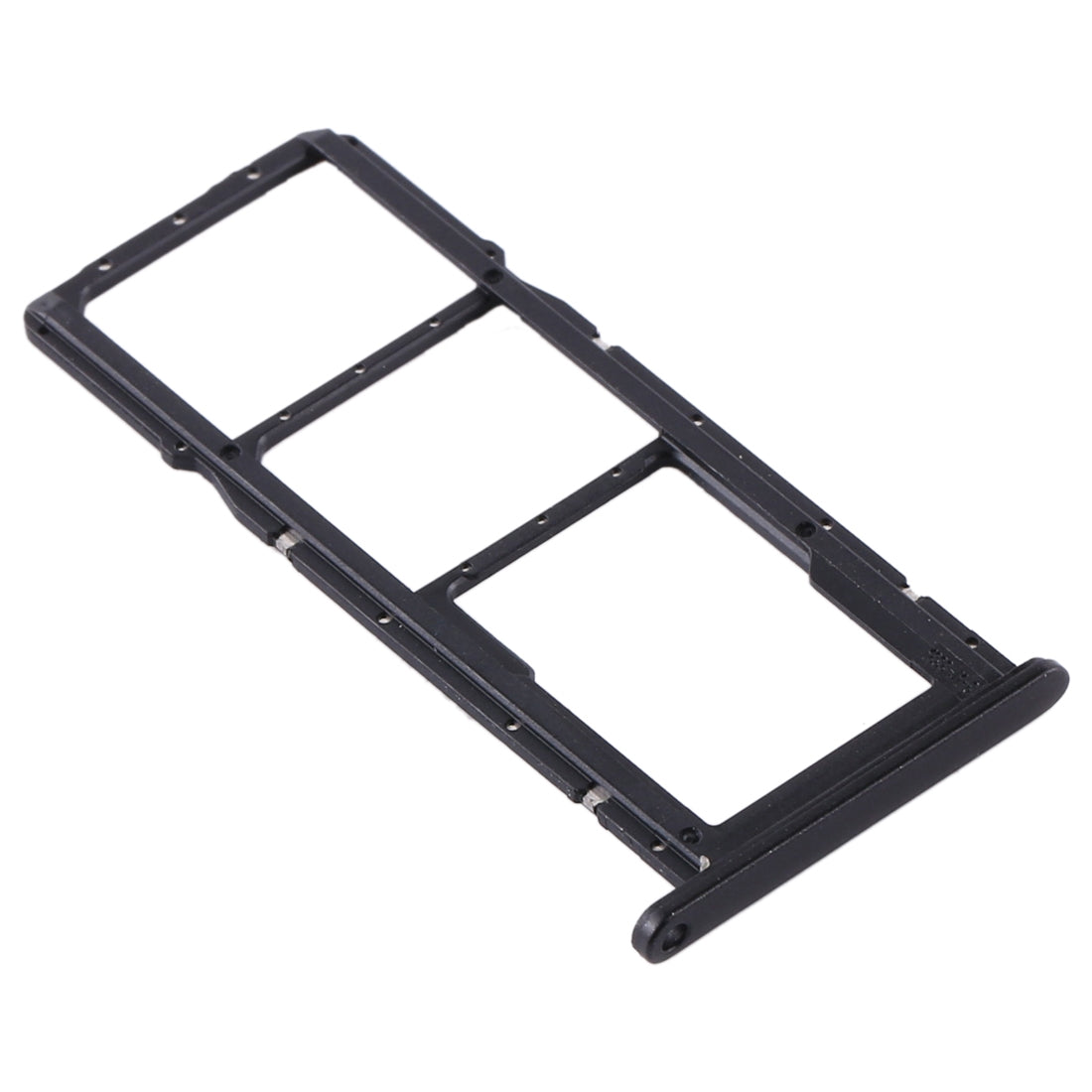 SIM Card Tray + SIM Card Tray + Micro SD Card Tray for Huawei Y6p (Black)