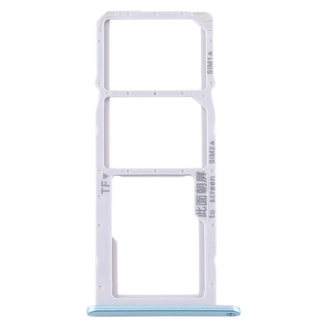 SIM Card Tray + SIM Card Tray + Micro SD Card Tray for Huawei Y6p (Baby Blue)