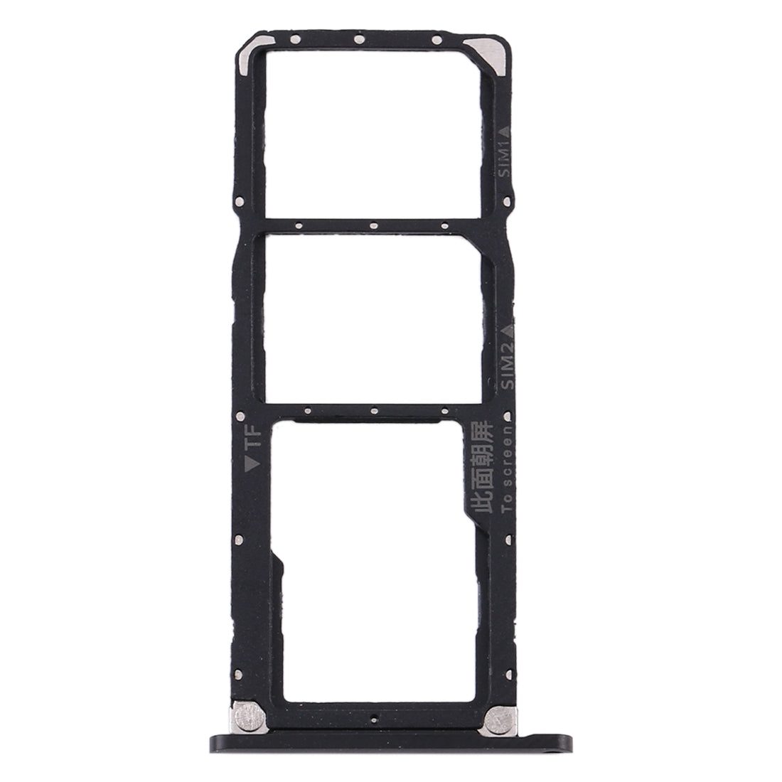 SIM Card Tray + SIM Card Tray + Micro SD Card Tray for Huawei Enjoy Max (Black)