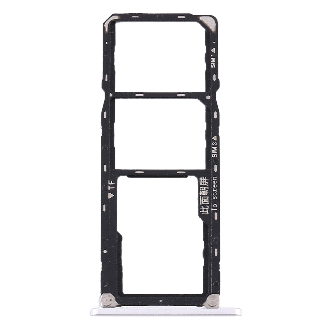 SIM Card Tray + SIM Card Tray + Micro SD Card Tray for Huawei Enjoy Max (Silver)
