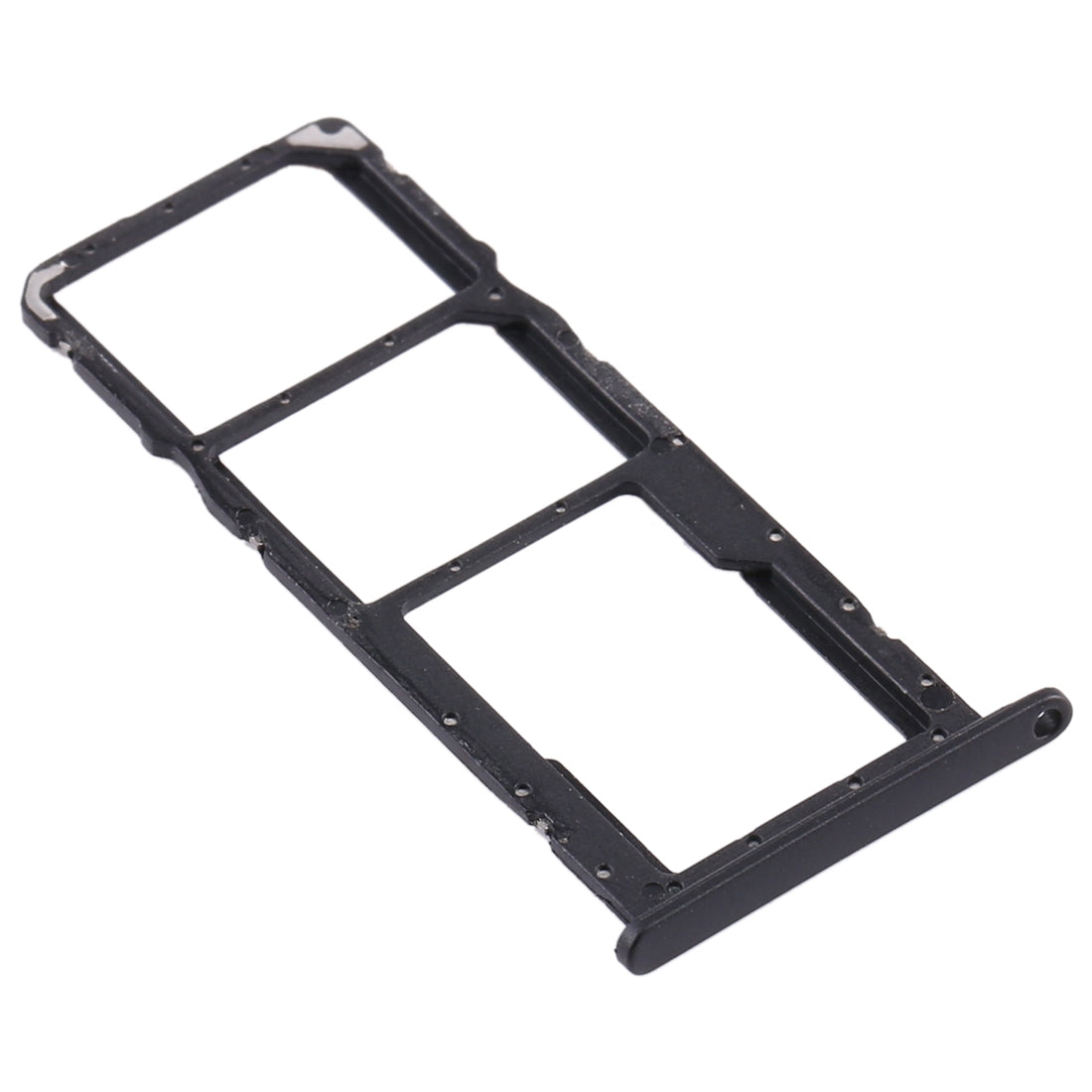 SIM Card Tray + SIM Card Tray + Micro SD Card Tray for Huawei Y8s (Black)