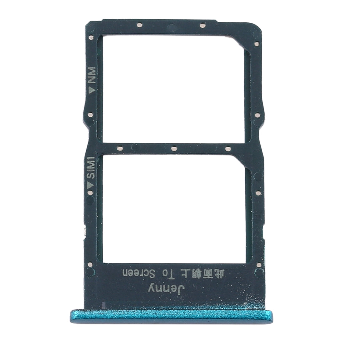 SIM Card Tray + NM Card Tray for Huawei P40 Lite (Green)