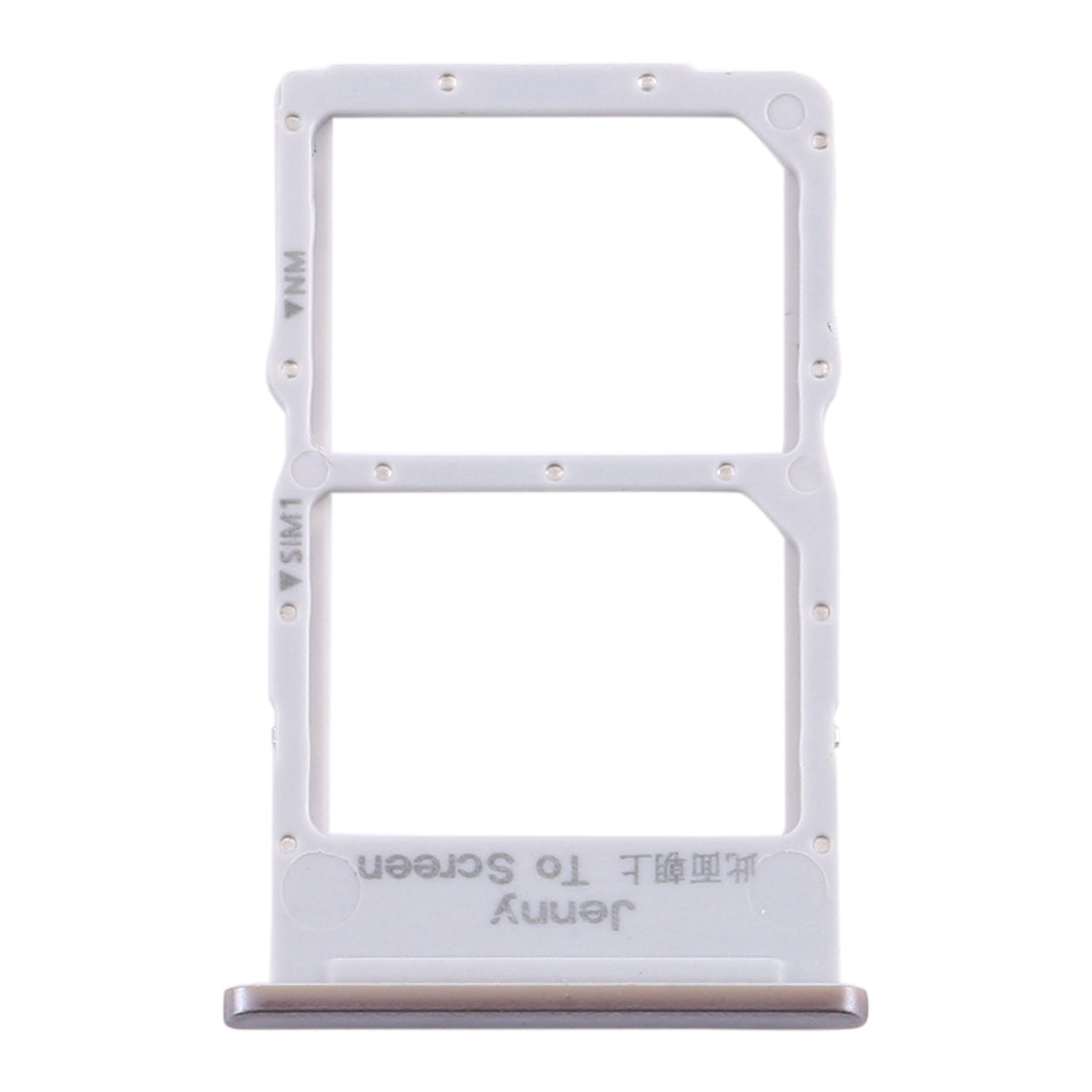 SIM Card Tray + NM Card Tray for Huawei P40 Lite (Silver)