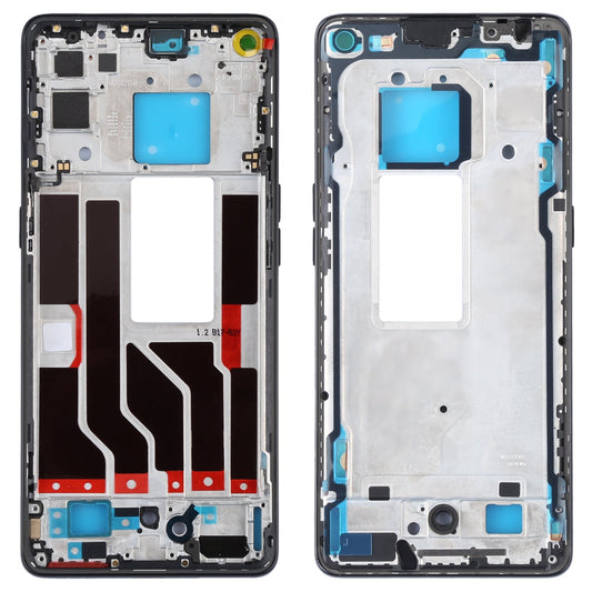 For OPPO Reno5 Pro 5G PDSM00, PDST00, CPH2201 Original Front Housing LCD Frame Bezel Plate (Black)