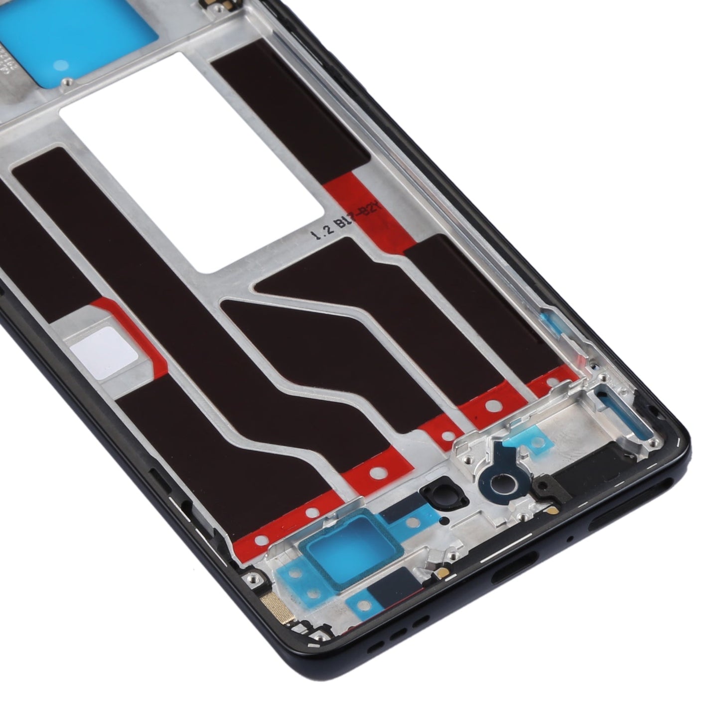 For OPPO Reno5 Pro 5G PDSM00, PDST00, CPH2201 Original Front Housing LCD Frame Bezel Plate (Black)