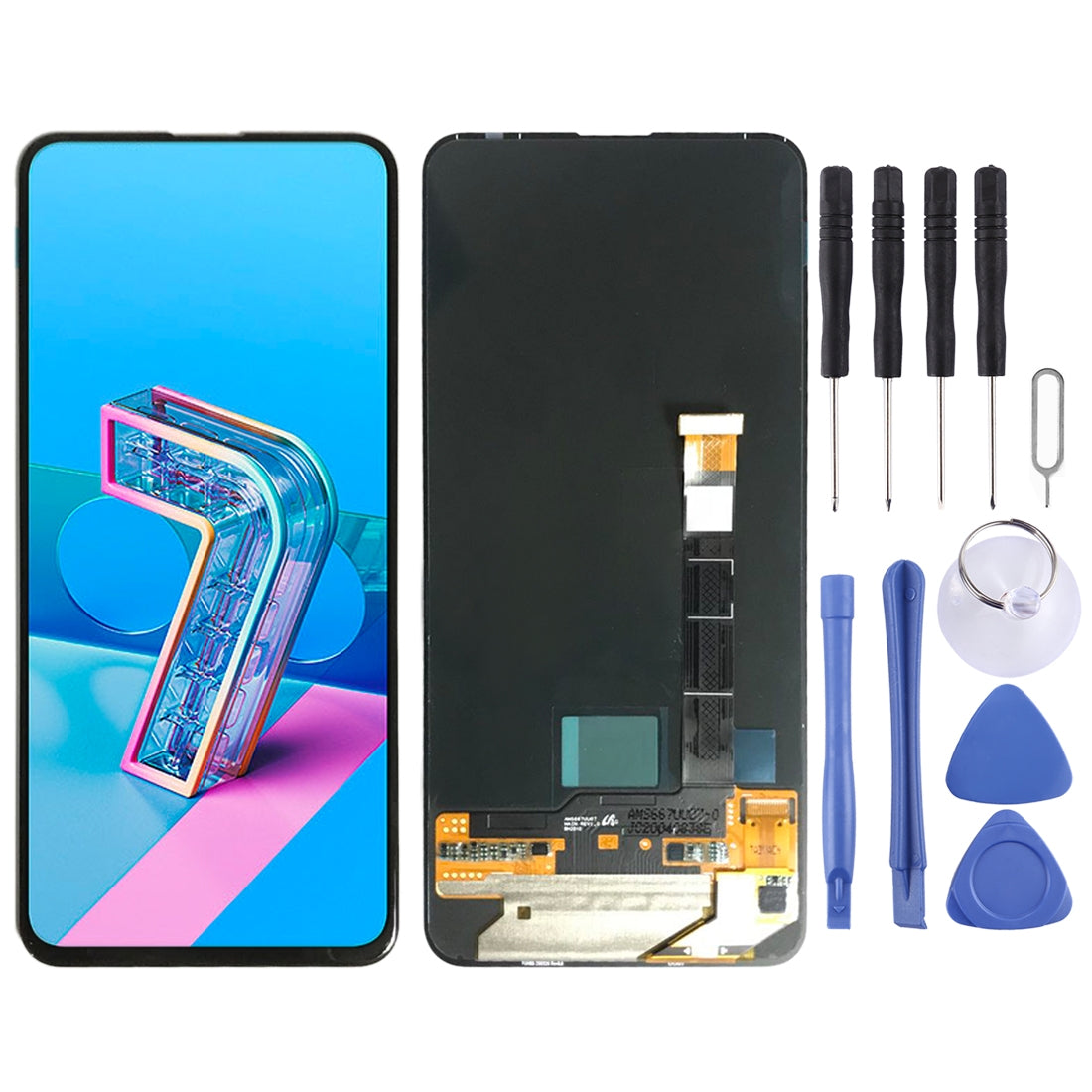 Original OLED LCD Screen for Asus ZenFone 7 / ZenFone 7 Pro ZS671KS ZS670KS with Digitizer Full Assembly (Black)