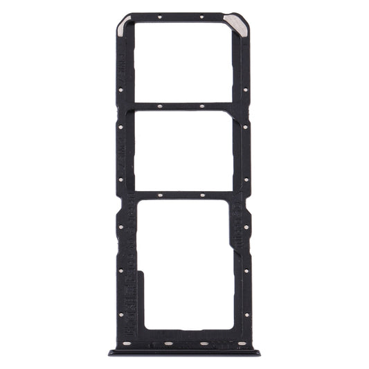 For OPPO A91/F15/Reno3 4G/Reno3 Youth CPH2001 CPH2021 PCPM00 SIM Card Tray + SIM Card Tray + Micro SD Card Tray(Black)