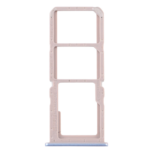 For OPPO A32 / A53 4G / A33 2020 / A53s / A11s PDVM00  SIM Card Tray + SIM Card Tray + Micro SD Card Tray(Blue)